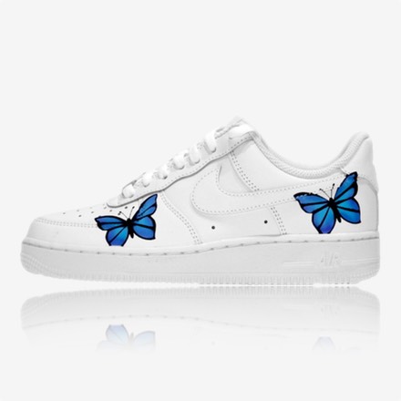 nike air force 1 af1 butterfly custom, trittkunst gmbh custom sneakers