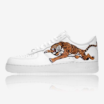 nike air force 1 af1 tiger custom, trittkunst gmbh custom sneakers