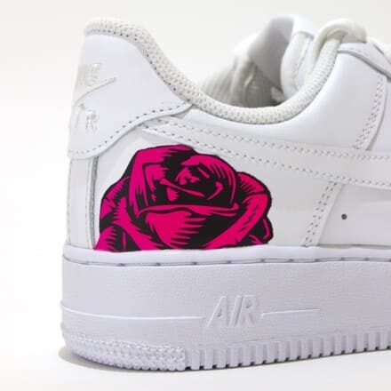 tritt-kunst custom sneakers Custom Nike Air Force Rose