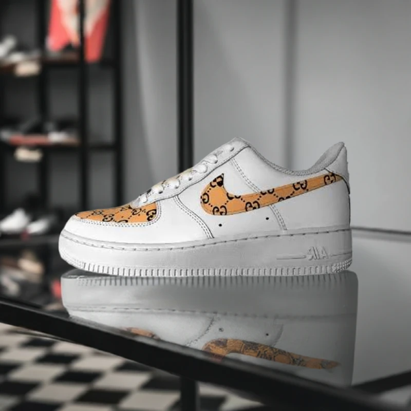 custom nike air force gucci
