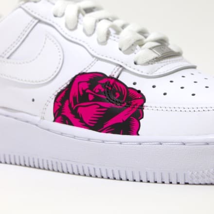 tritt-kunst custom sneakers Custom Nike Air Force Rose