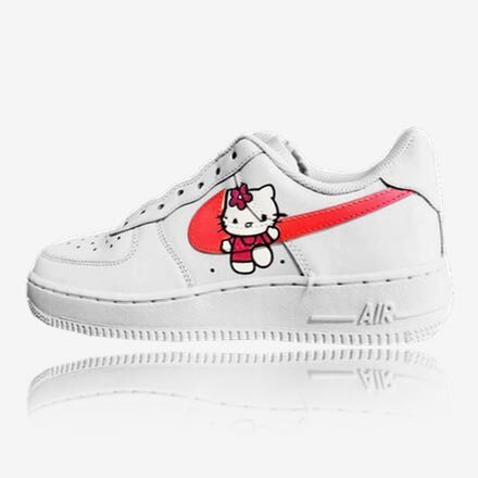 nike air force 1 af1 hello kitty custom, trittkunst gmbh custom sneakers