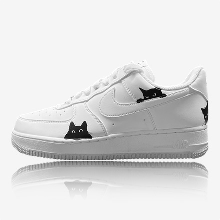nike air force cats custom, custom sneaker, custom sneakers
