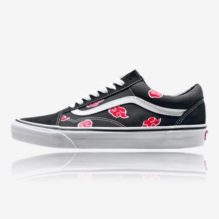 vans old skool akatsuki custom, trittkunst custom sneakers