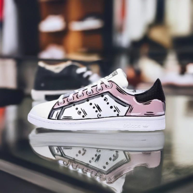 custom adidas stan smith cartoon