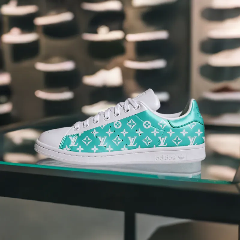 custom adidas stan smith lv red