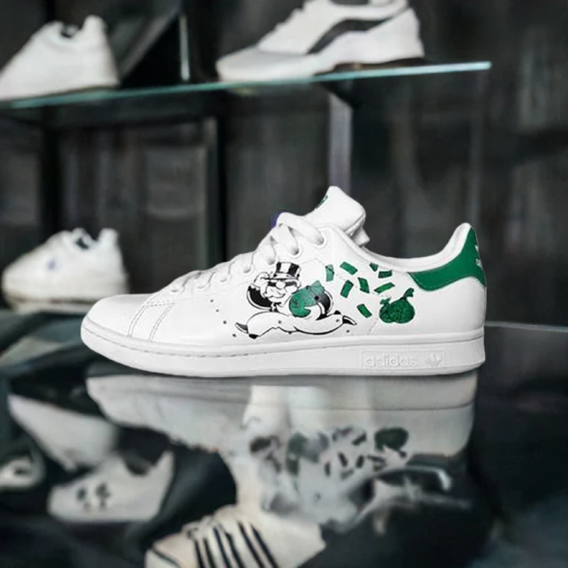 custom adidas stan smith mr.monopoly