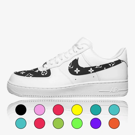 Nike Air Force lv custom, custom sneakewrs, custom sneaker, trittkunst gmbh
