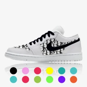 nike air Jordan 1 low Dior custom, custom sneaker, custom sneaker, trittkunst gmbh