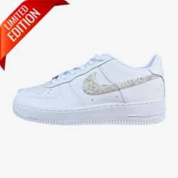 custom sneakers,nike air force rhinstones swoosh custom, custom sneakers