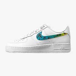 custom sneakers,nike air force e 1 palm swoosh custom