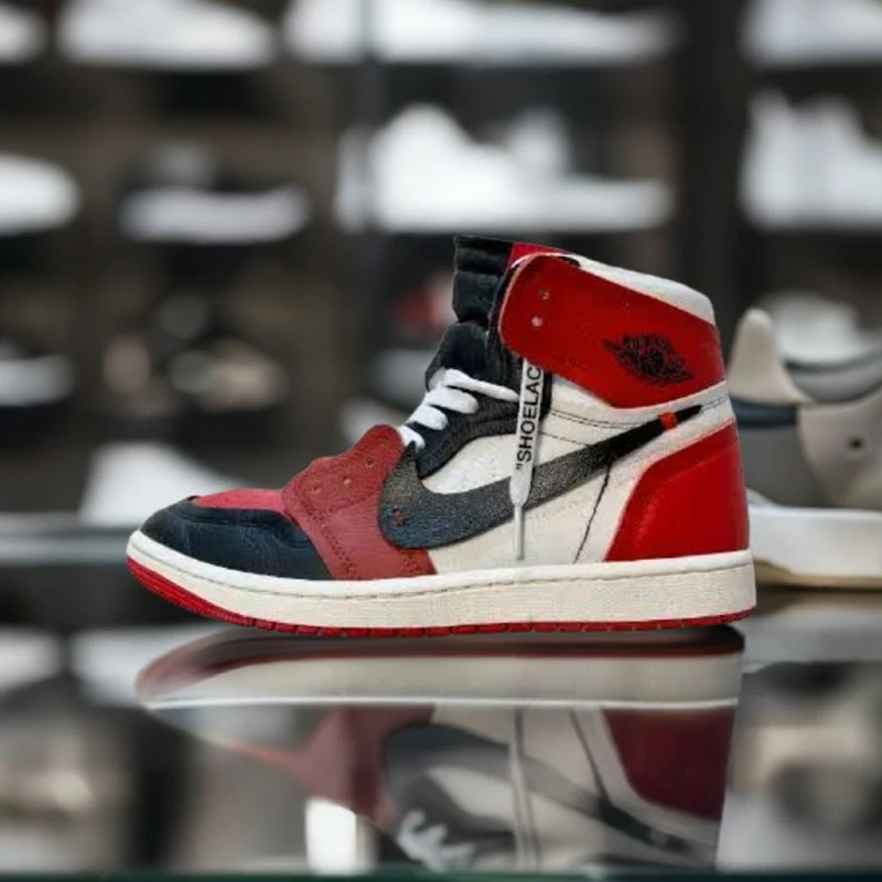 custom air jordasn 1 off white style