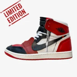 nike air jordan high off white for me, custom sneakers, custom sneaker, trittkunst