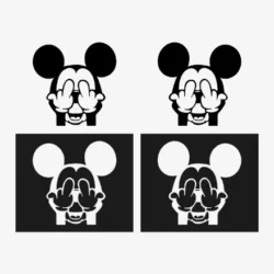 mickey schablone, mickey mouse schablone, airbrush schablone