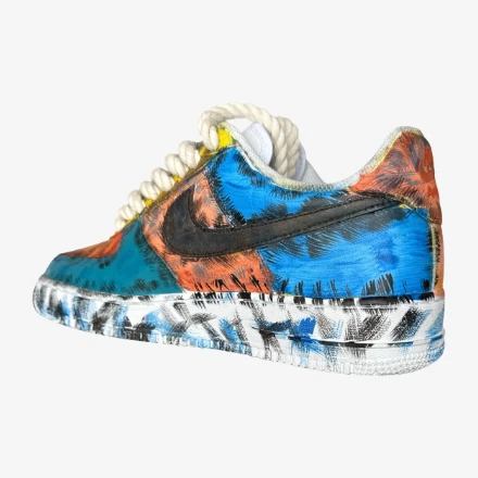 nike air force chaos custom, custom sneakers, custom sneaker, trittkunst Custom Sneakers