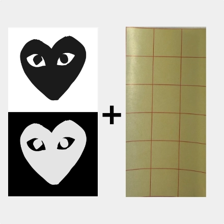 cdg schablone+Transferfolie