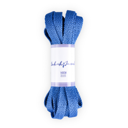 Flache Schnürsenkel Blau 140cm