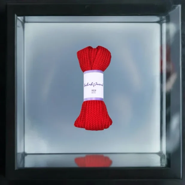 breite schnürsenkel rot