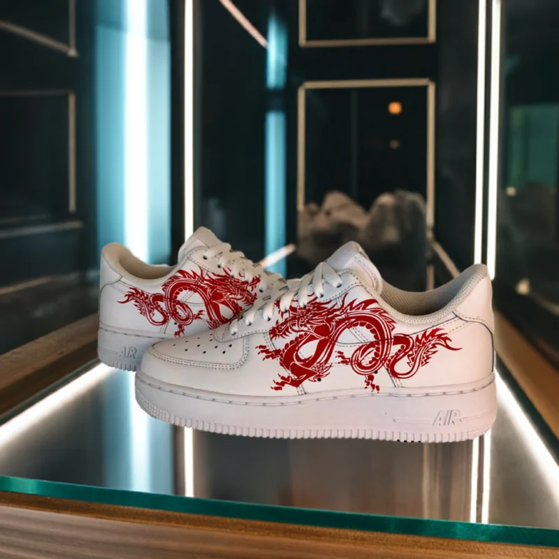 custom nike air force 1 dragon
