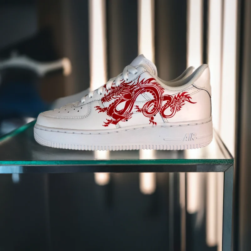 custom nike air force 1 dragon