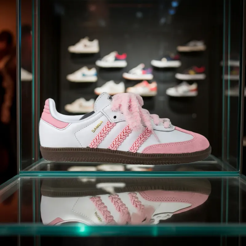 custom adidas samba lace twine