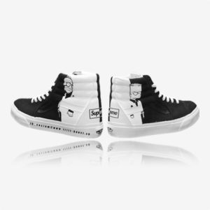 vans sk8hi scarface simpson supreme, trittkunst custom sneaker