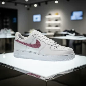 custom air force rosa strasssteine