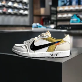custom air jordan 1 off white style