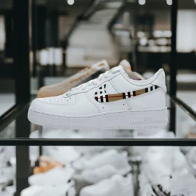 custom nike air force 1 burberry swoosh 2