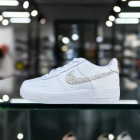 custom nike air force 1 rhinestone swoosh