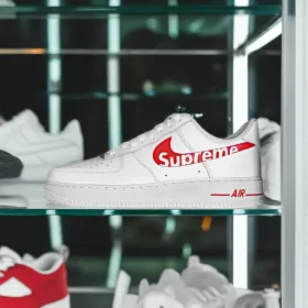 custom nike air force 1 supreme swoosh