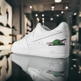 custom nike air force baby yoda