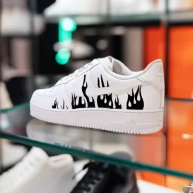 custom nike air force flame