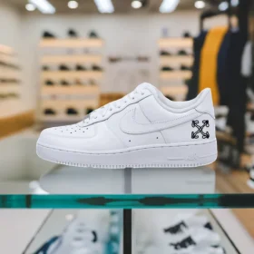custom nike air force off white abstract line