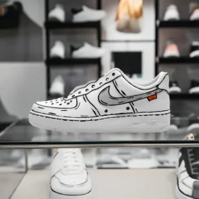custom nike air force off white cartoon