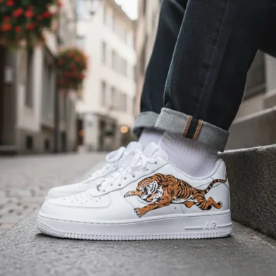 custom nike air force tiger