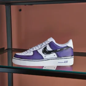 custom nike air force violett cartoon