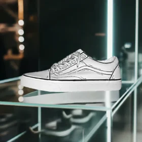 custom old skool cartoon outline