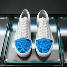 custom vans old skool blue bape