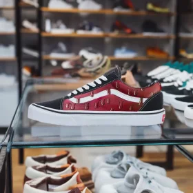 custom vans old skool dripping