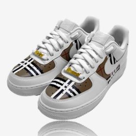 custom sneakers nike air force 1 af1 lace locks sneaker namensschild 18k, trittkunst gmbh custom sneakers
