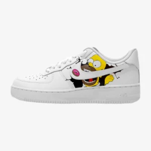 nike air force 1 af1 simpson custom, trittkunst custom sneakers