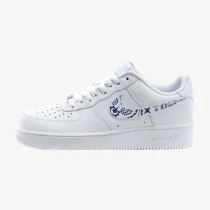 nike air force 1 bandana swoosh, custom sneaker, custom sneakers