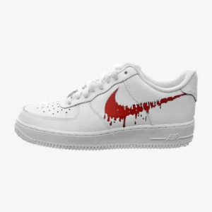 nike air force blood drip swoosh d