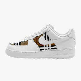 nike air force burberry custom, trittkunst custom sneakers