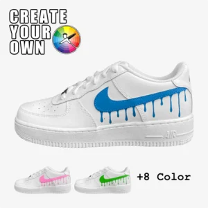 nike air force 1 af1 dripping swoosh custom, trittkunst gmbh custom sneakers