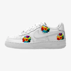nike air force 1 af1 murakami flower custom, trittkunst custom sneakers