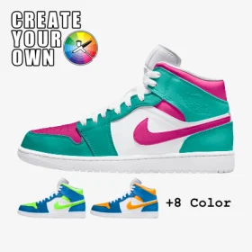 nike air Jordan mid colorway custom, custom sneakers, custom sneaker, trittkunst Gmbh