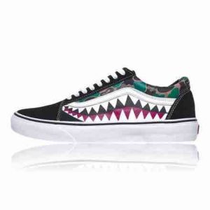 vans old skool shark bape custom sneaker