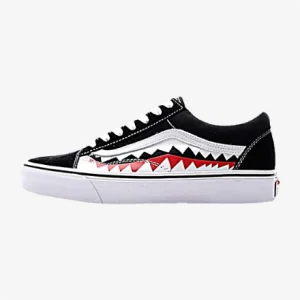 vans old skool shark custom, trittkunst gmbh custom sneakers